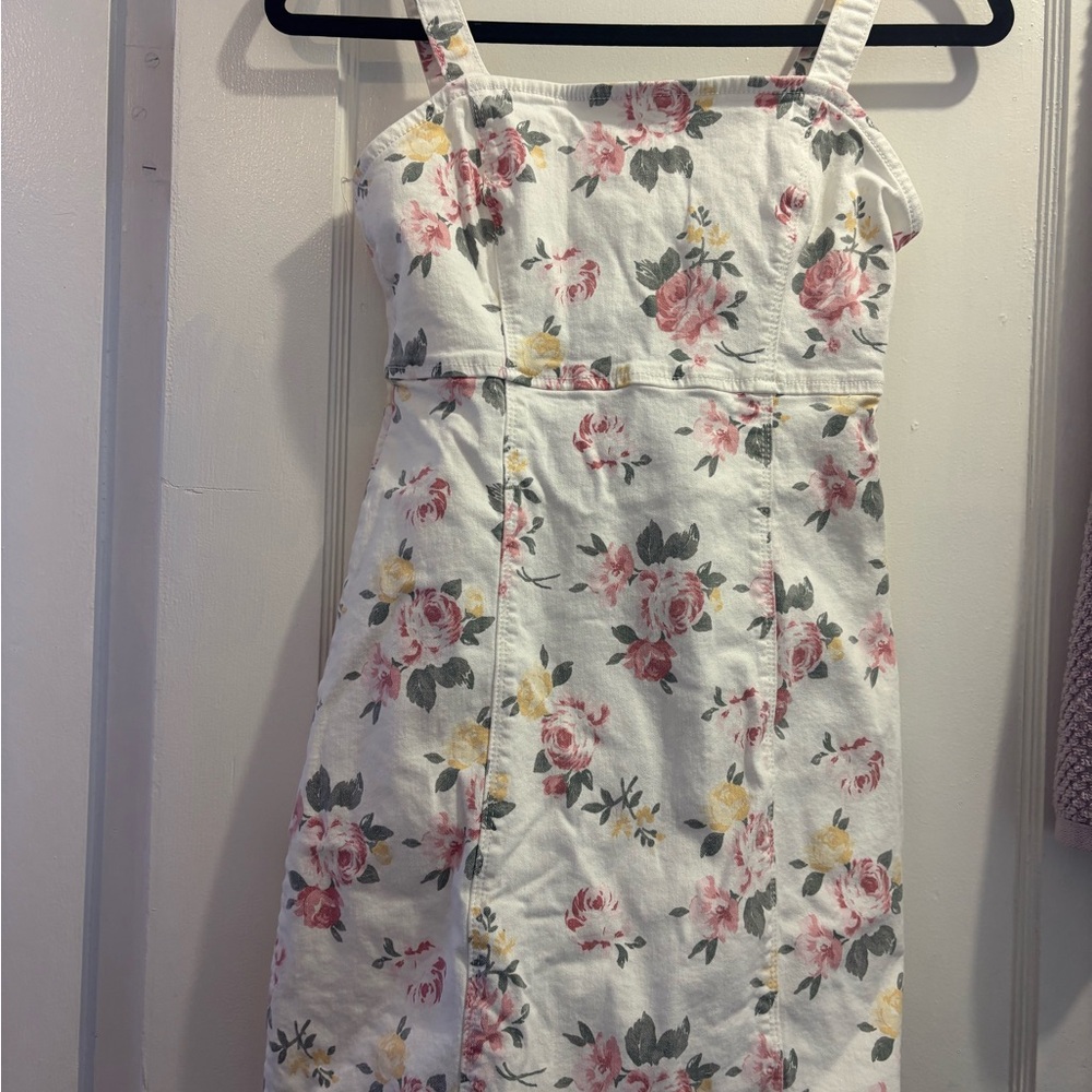 Hollister S floral Jean dress